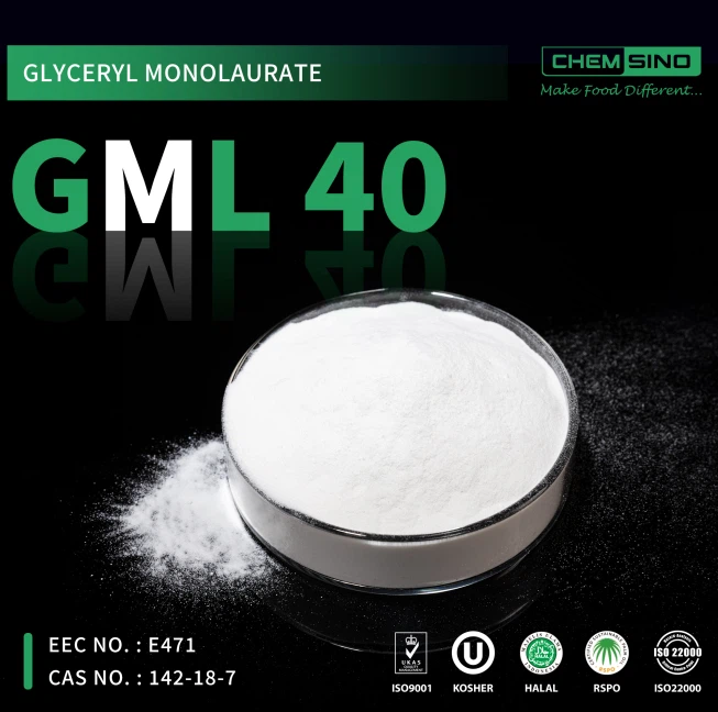 Emulsifier GML40% Cosmetics CAS NO.142-18-7