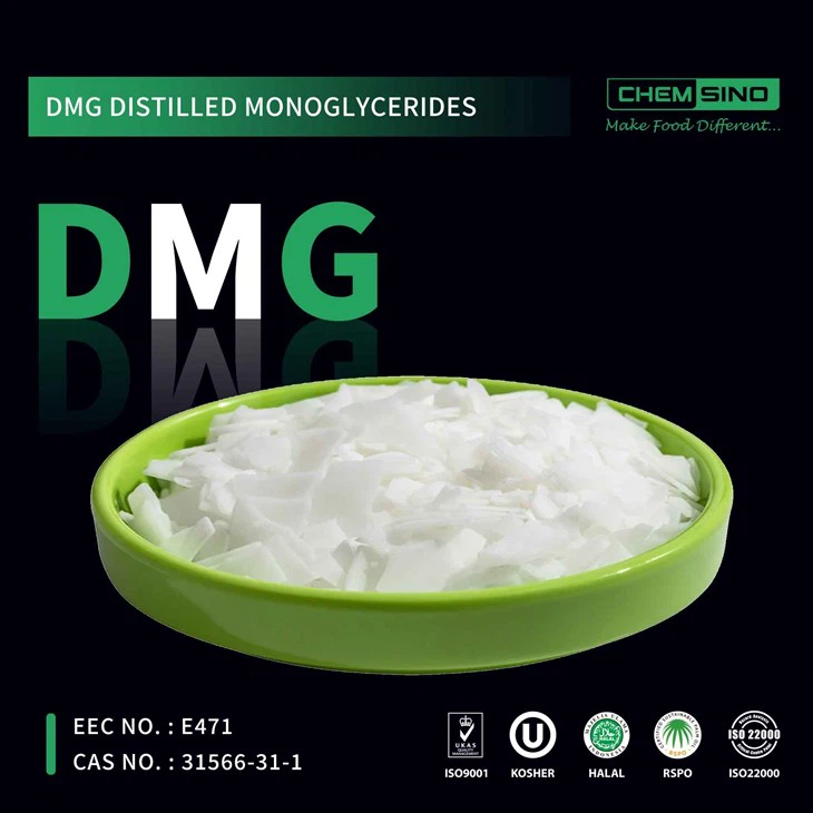 High Purity Distilled Monoglycerides DMG Flake CAS No. 31566-31-1