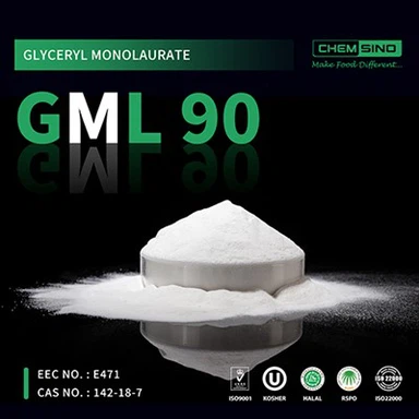 Glyceryl Monolaurate (GML 90%) Food Emulsifier and Preservative CAS NO. 142-18-7