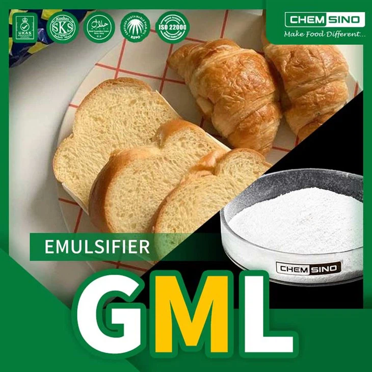 High-Purity Glyceryl Monolaurate GML 40 E471 Food Additive Supplier