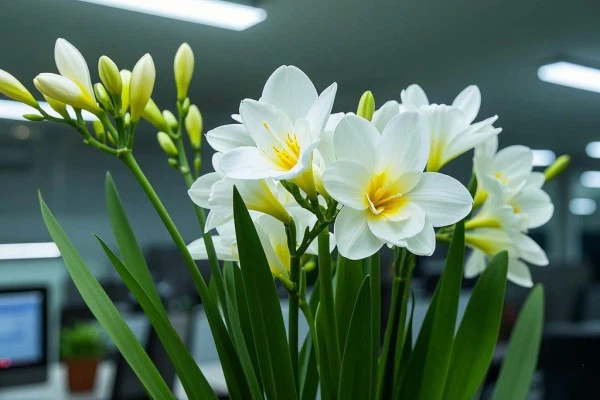 Freesias Bloom in CHEMSINO Office