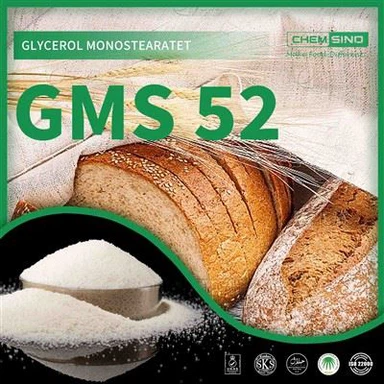 Free Samples CAS No.31566-31-1 Glycerol Monostearate 52 GMS 52 Powder