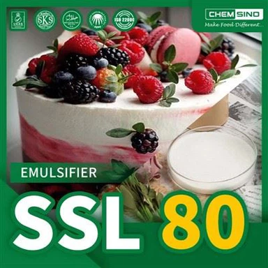 Sodium Stearoyl Lactylate SSL80% As A Stabilizer in Whipped Toppings
