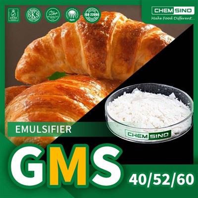 Used As Emulsifiers Glycerol Monostearate GMS 52 Powder CAS No.31566-31-1