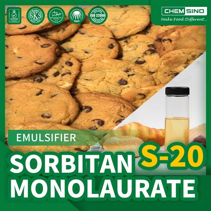 Sorbitan Monolaurate Span Emulsifier E493 CAS: 1338-39-2